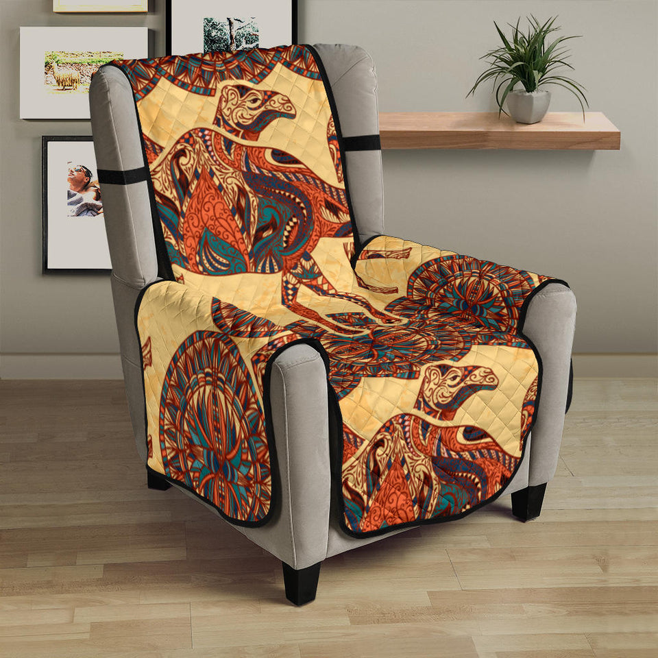 Camel polynesian tribal design pattern Chair Cover Protector
