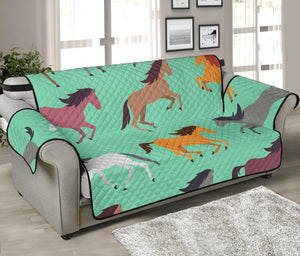 Colorful horses pattern Sofa Cover Protector