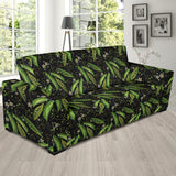 Green Peas Pattern Print Design 02 Sofa Slipcover