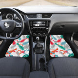 Watercolor Bowling Pattern Front And Back Car Mats