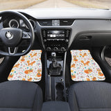 Cute Tribal Fox Pattern Front And Back Car Mats