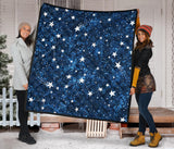 Night Sky Star Pattern Premium Quilt