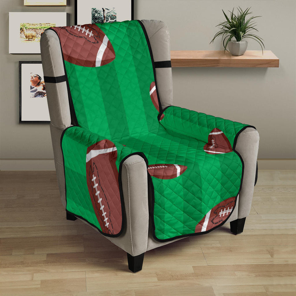 American football ball field background Chair Cover Protector