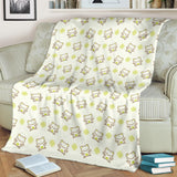 Cute Cartoon Frog Baby Pattern Premium Blanket