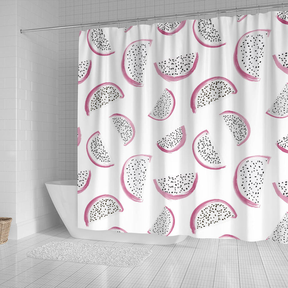 Dragon Fruit Pattern Shower Curtain Fulfilled In US
