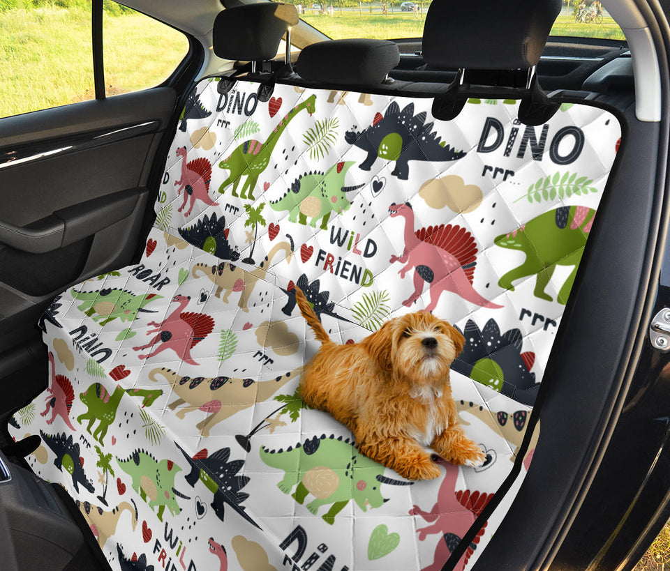 Cute Dinosaurs Pattern Dog Car Seat Covers