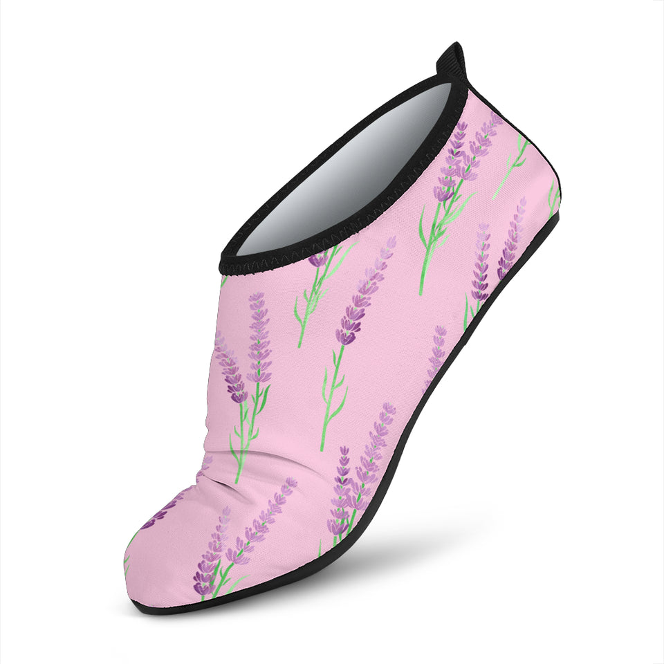 Lavender Pattern Pink Background Aqua Shoes