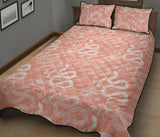 Snake lilies flower pattern Quilt Bed Set
