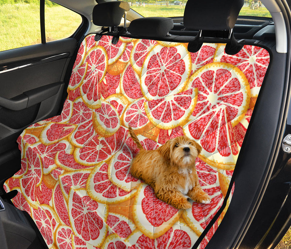 Tropical Grapefruit Pattern Dog Car Seat Covers