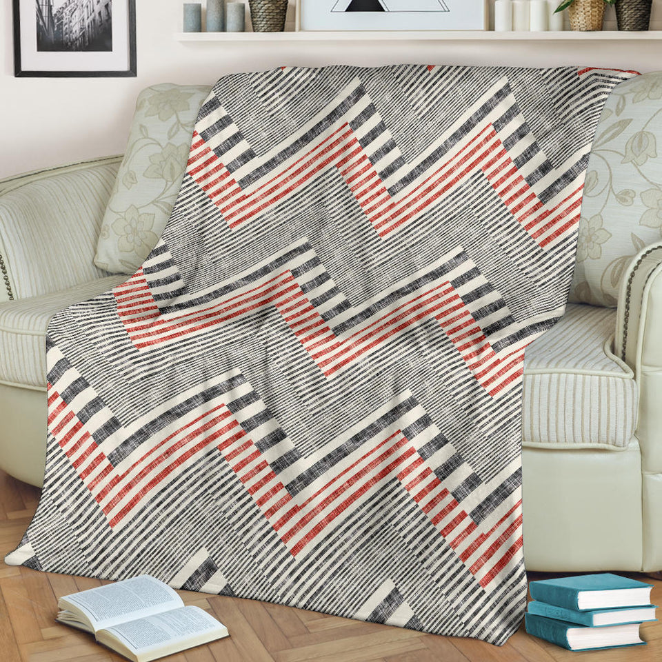 Zigzag Chevron Striped Pattern Premium Blanket