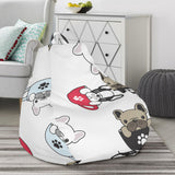 French Bulldog Cup Paw Pattern Bean Bag Cover