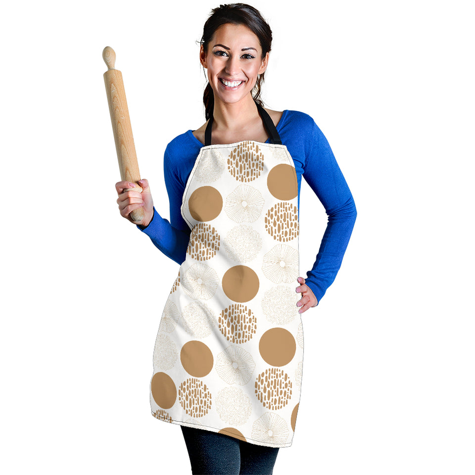 Gold Texture Mushroom Pattern Adjustable Apron