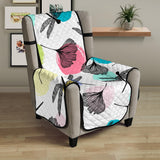 Dragonflies ginkgo leaves pattern Chair Cover Protector