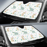 Cute Rhino Pattern Car Sun Shade
