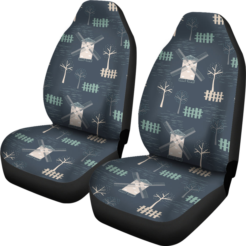 Windmill Tree Pattern  Universal Fit Car Seat Covers