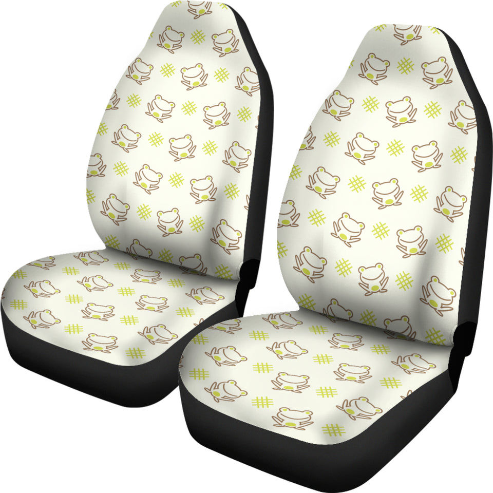 Cute Cartoon Frog Baby Pattern Universal Fit Car Seat Covers