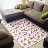 Giraffe Pattern Print Design 02 Area Rug