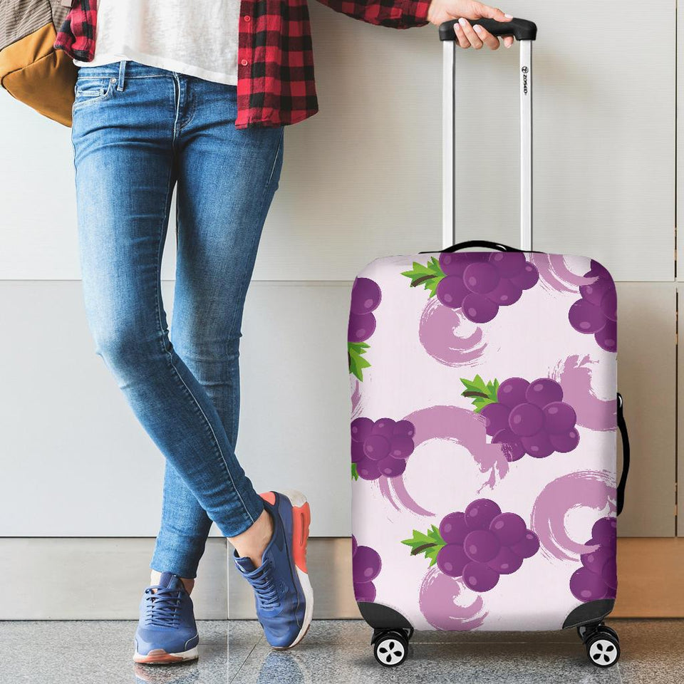 Cute Grape Pattern Cabin Suitcases Luggages