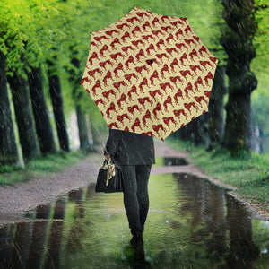 Greyhound Pattern Print Design 04 Umbrella