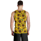 Sunflower pattern Men Tank Top