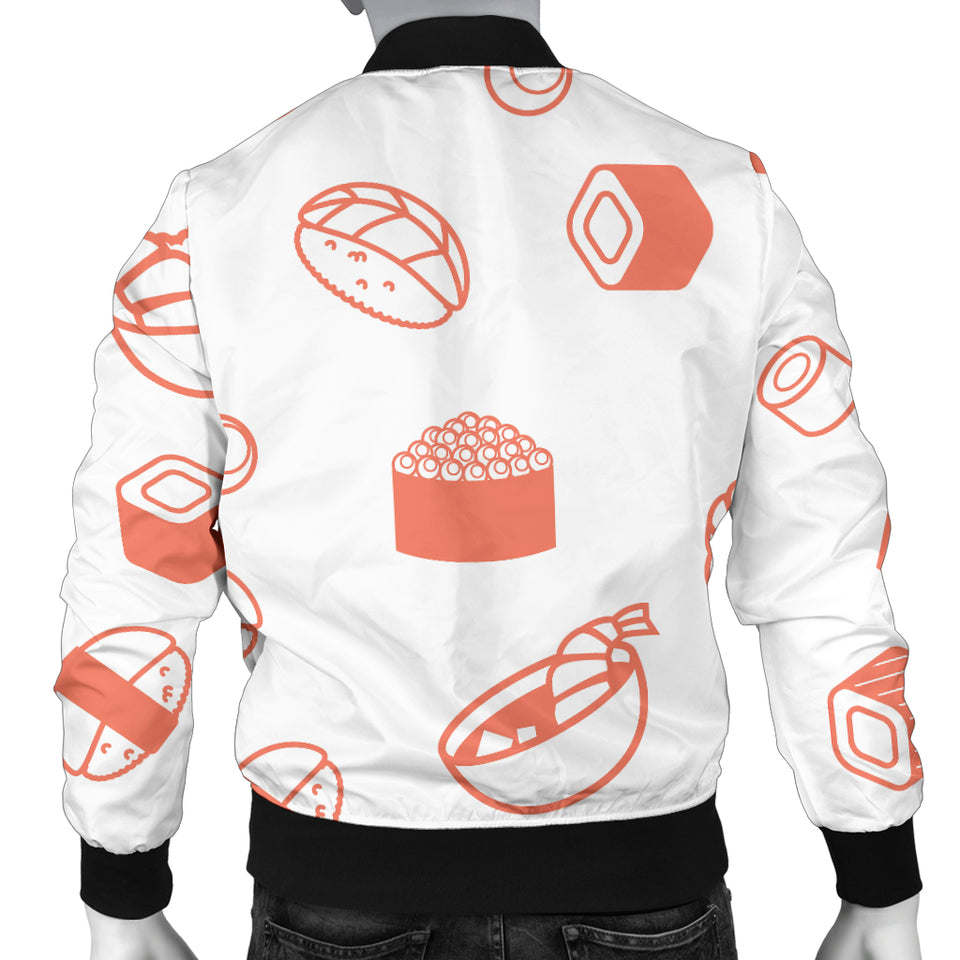Sushi Pattern Men'S Bomber Jacket