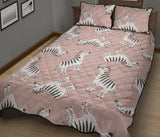Cute zebra pattern Quilt Bed Set