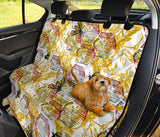 Cool Bee Honeycomb Leaves Pattern Dog Car Seat Covers
