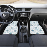 Nautical Steering Wheel Chain Front And Back Car Mats