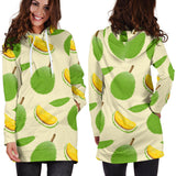 Durian Pattern Women'S Hoodie Dress