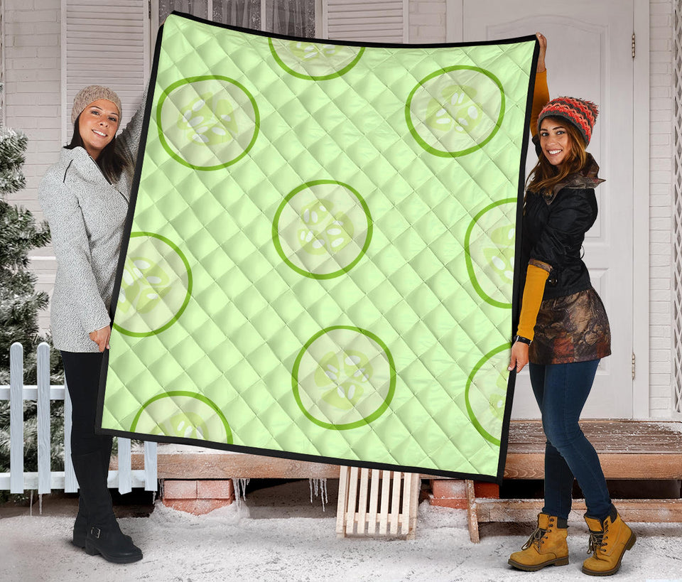 Cucumber Pattern Premium Quilt