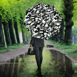 Black White Camo Camouflage Pattern Umbrella