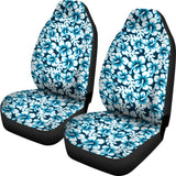 Hibiscus Pattern Print Design 04 Universal Fit Car Seat Covers