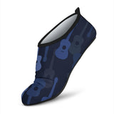 Blue Theme Guitar Pattern Aqua Shoes