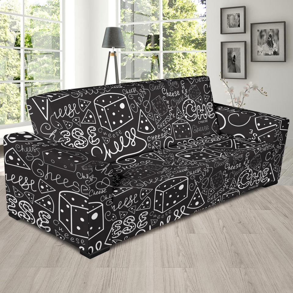 Handwritten Cheese Pattern Sofa Slipcover