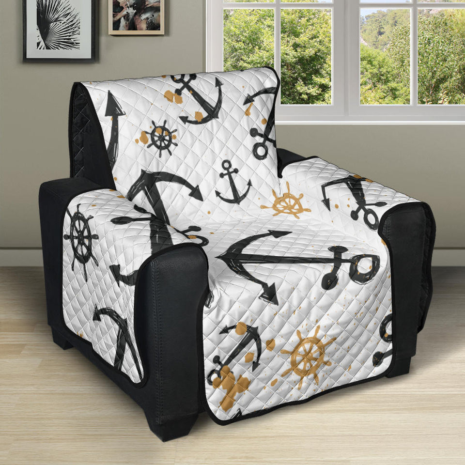 Anchors Rudders pattern Recliner Cover Protector
