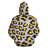 Gary Leopard Print Pattern Zip Up Hoodie