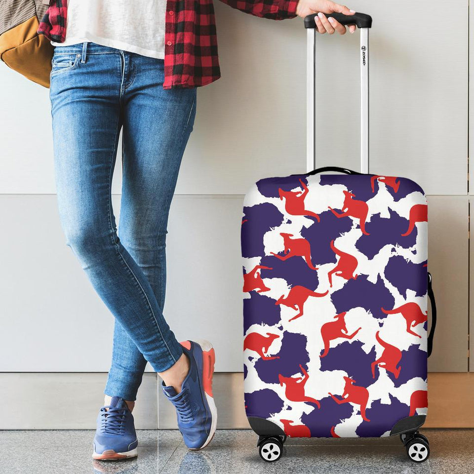 Kangaroo Australian Pattern Cabin Suitcases Luggages