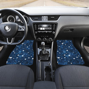 Night Sky Star Pattern Front Car Mats