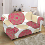 Circle Indian Pattern Loveseat Couch Slipcover