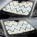 Zigzag  Chevron Paint Pattern Car Sun Shade