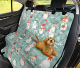 Cute Snowman Pattern Dog Car Seat Covers