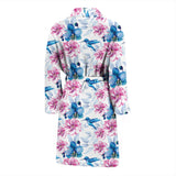 Hummingbird Pattern Print Design 02 Men's Bathrobe