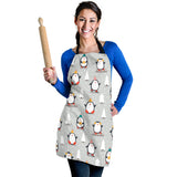 Cute Penguin Christmas Pattern Adjustable Apron