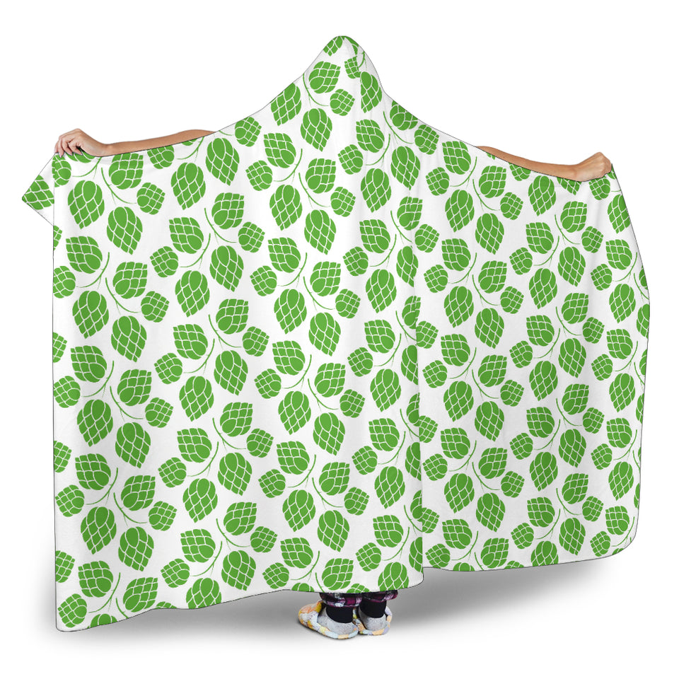 Hop Pattern Background Hooded Blanket