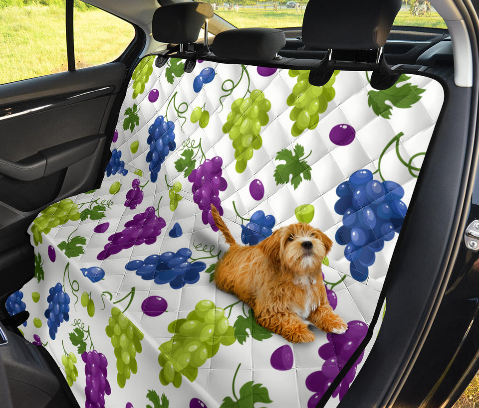 Grape Pattern Dog Car Seat Covers