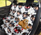 Cute Ninja Design Pattern Dog Car Seat Covers