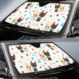 Cute Chihuahua Dog Pattern Car Sun Shade