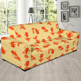 Goldfish Pattern Print Design 02 Sofa Slipcover