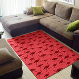 Ostrich Pattern Print Design 03 Area Rug