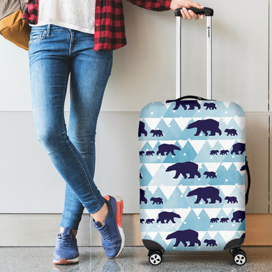 Polar Bear Winter Snow Pattern Cabin Suitcases Luggages